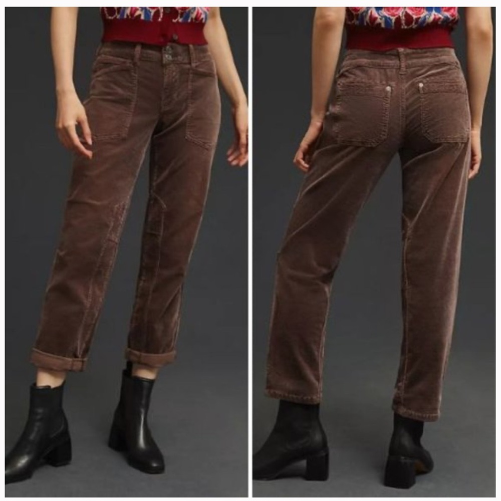 Anthropologie | Pilcro | The Wanderer Brown Corduroy Cargo Pant | 26